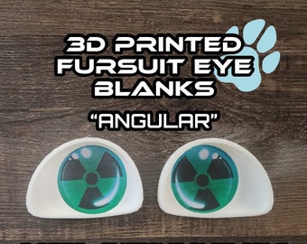 3D Printed Angular Toony Fursuit Follow-Me Eye Blanks