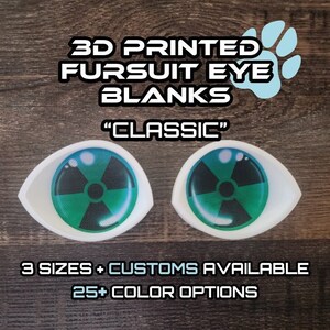 Imprimés en 3D Classic Toony Fursuit Follow-Me Eye Blanks