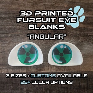 3D Printed Angular Toony Fursuit Follow-Me Eye Blanks