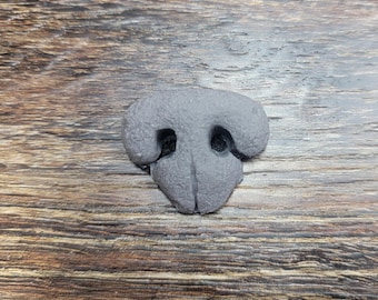 XSmall Gray Silicone Canine Nose - READY TO SHIP