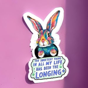 Adesivo con citazione di CS Lewis - Finché non avremo un volto, vinile impermeabile