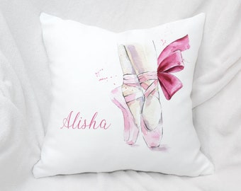 Personalisierte Ballerina Kissen | Ballett Schuhe Druck, Tanzlehrer Geschenk