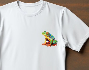 Tree Frog Shirt, Unisex T-Shirt, Cute Tree Frog, Colorful Tree Frog, Frog Gift