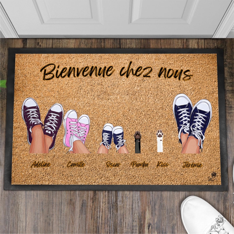 Paillasson Personnalise Famille