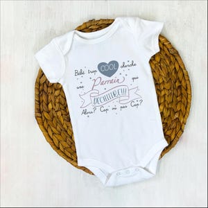 Body Baptême bébé cherche parrain personnalisé annonce cérémonie foi religieux cadeau unique