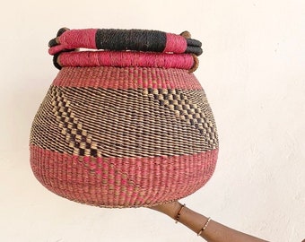 Bolga Pot basket,Large basket, round basket,African Market basket, Bolgatanga...