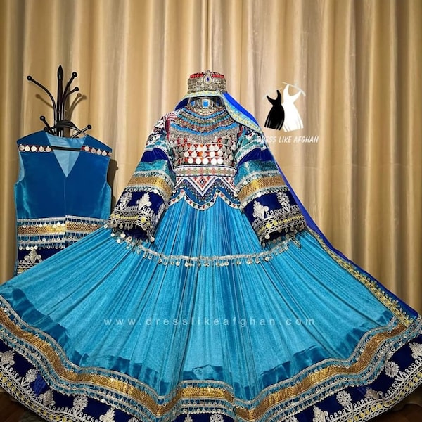 Elegance of Afghan Tradition Handcrafted Matching Attire for Couples Afghan Traditional  Afghani Dress Afghan clothes Afghan Wedding clothes