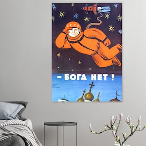 Er is geen God – Sovjet-ruimteposter (1975)
