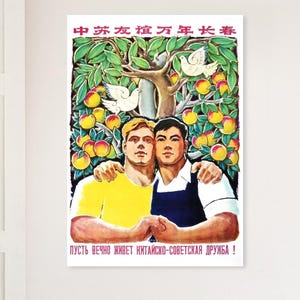 Long Live Soviet-Chinese Friendship – 1959 Poster Reprint