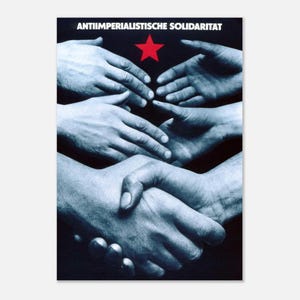 Anti-Imperialist Solidarity – GDR Poster 1981 Reprint