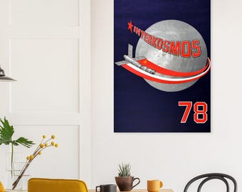 Interkosmos 78 – Reimpresión del póster espacial polaco (1978)