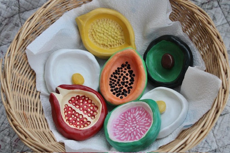 Coupelles fruits en argile image 2