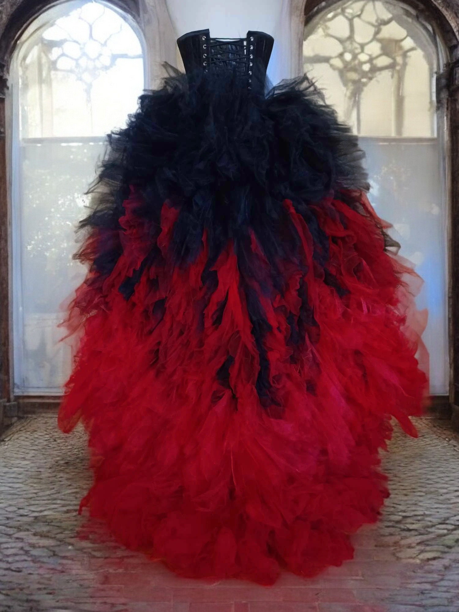 Vicky Tiel Couture - Vestito a corsetto vintage anni '80 da uomo nuovo Vicky Tiel Couture - Vestito a corsetto vintage anni '80 da uomo nuovo