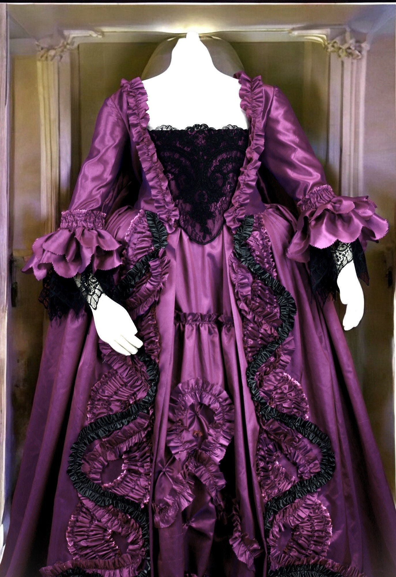 Made to Order. Robe a La Francaise 18th Century Handmade Dress