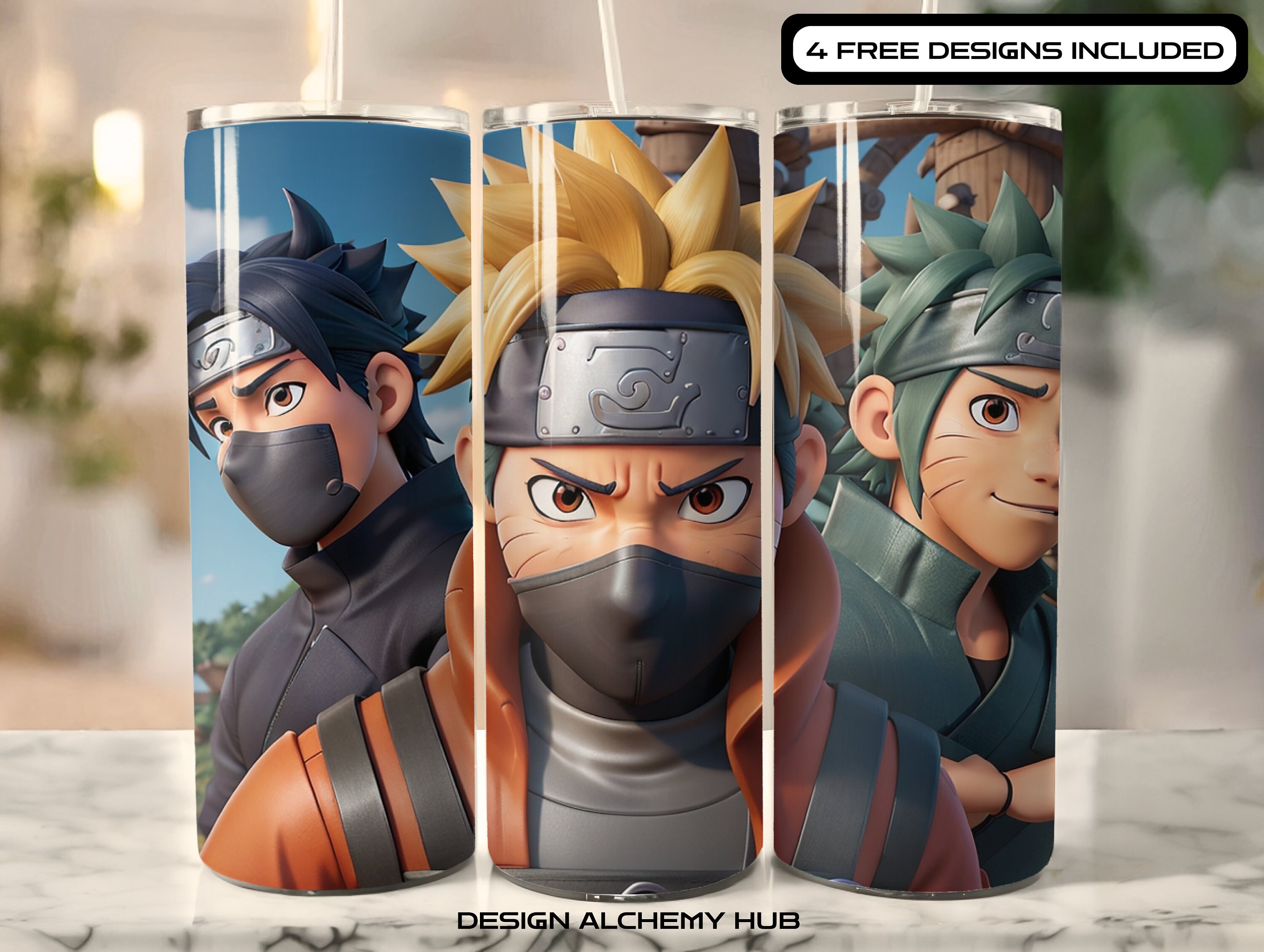 Naruto Tumbler Wrap, Anime Tumbler Wrap, Tumbler Designs, Tumbler Wrap