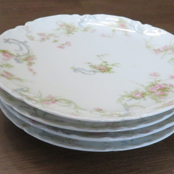 Haviland Limoges Princess lot of 4 bread and butter plates, Vintage china, France