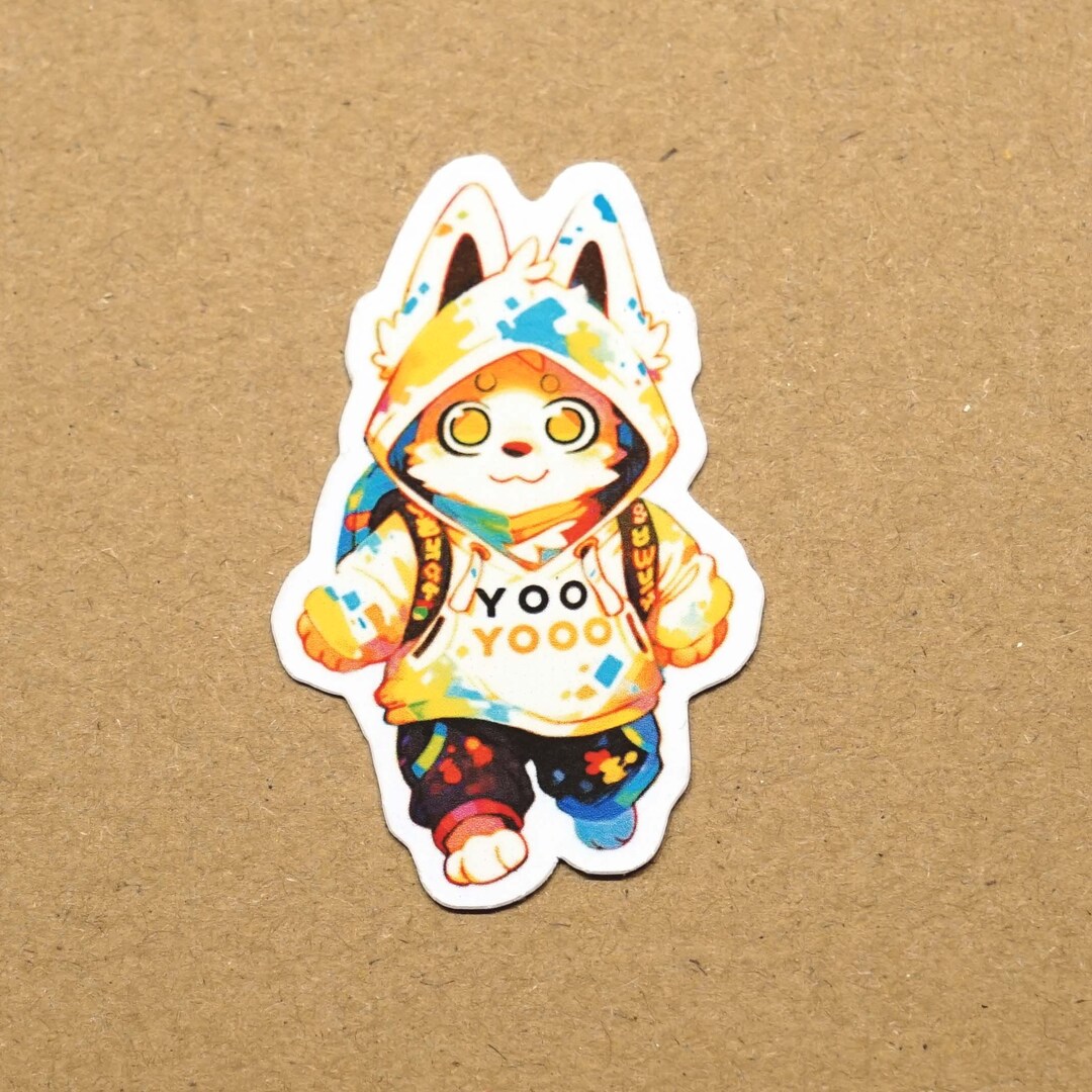 Furry With Hoodie Sticker - Etsy