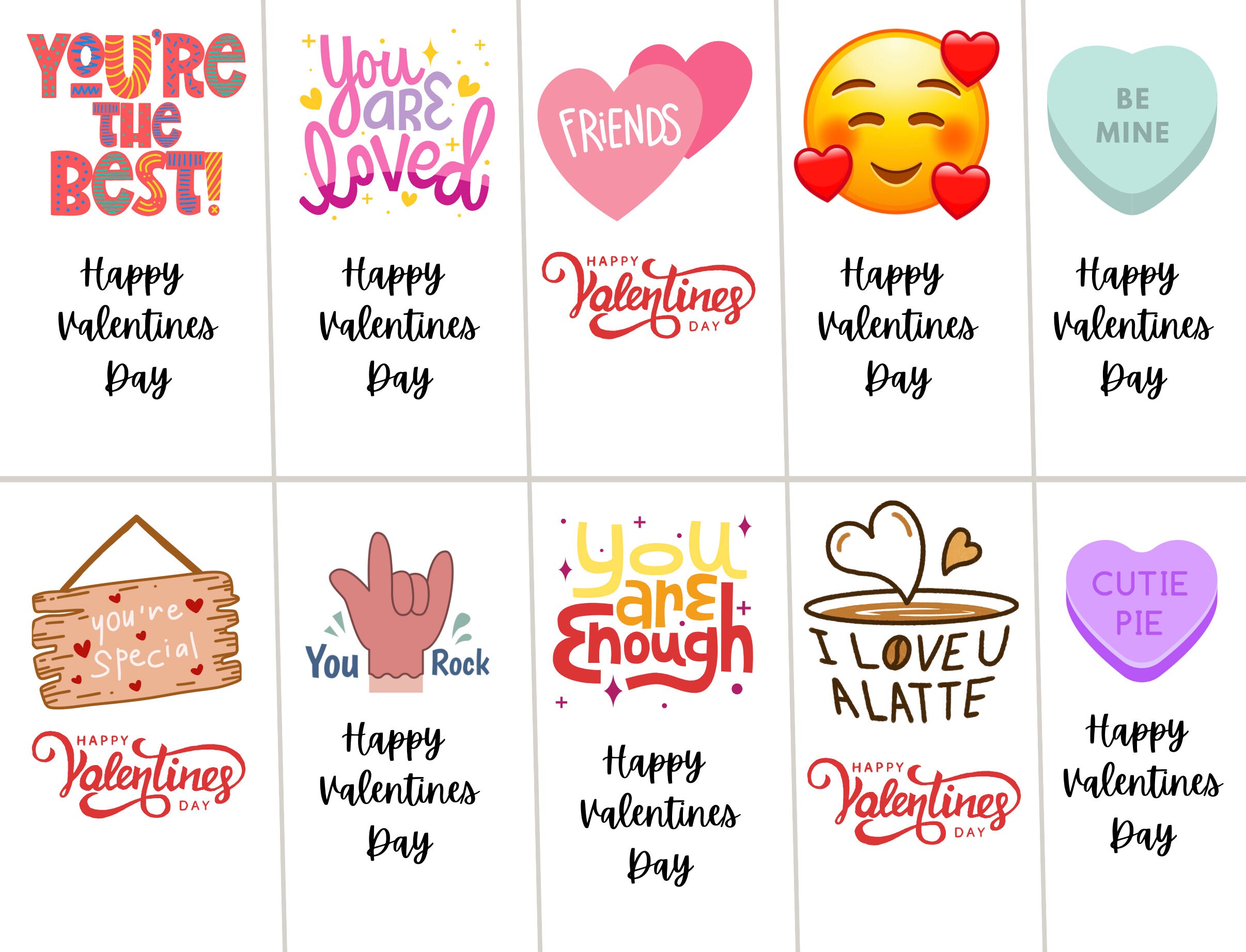 Printable Valentines - Etsy