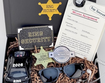 Ring Security Personalized Proposal Gift Box, Wedding Invitation For Ring Bearer, Page Boy, Ring Boy, Ring Bearer Proposal Box, Will You Be