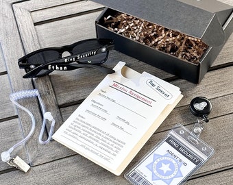 Ring Security Box, Ring Security, Ring Security ID, Ring Security Gift, Ring Bearer Proposal, Ring Bearer Box, Ring Security Sunglasses