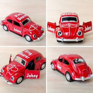 Personalized Ring Bearer Car, Ring Bearer Gift, Ring Security Gift, Groom Gift, Wedding Party Gifts, Ring Bearer Gift, Flower Girl Gift