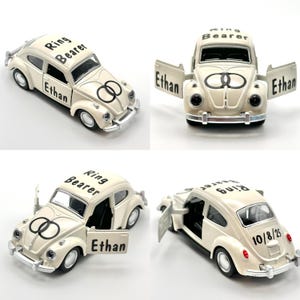 Custom Ring Bearer Gift, Ring Bearer Proposal, Ring Bearer Car, Groom Gift, Bridesmaid Gift, Engagement Part, Toy Car, Flower Girl Gift