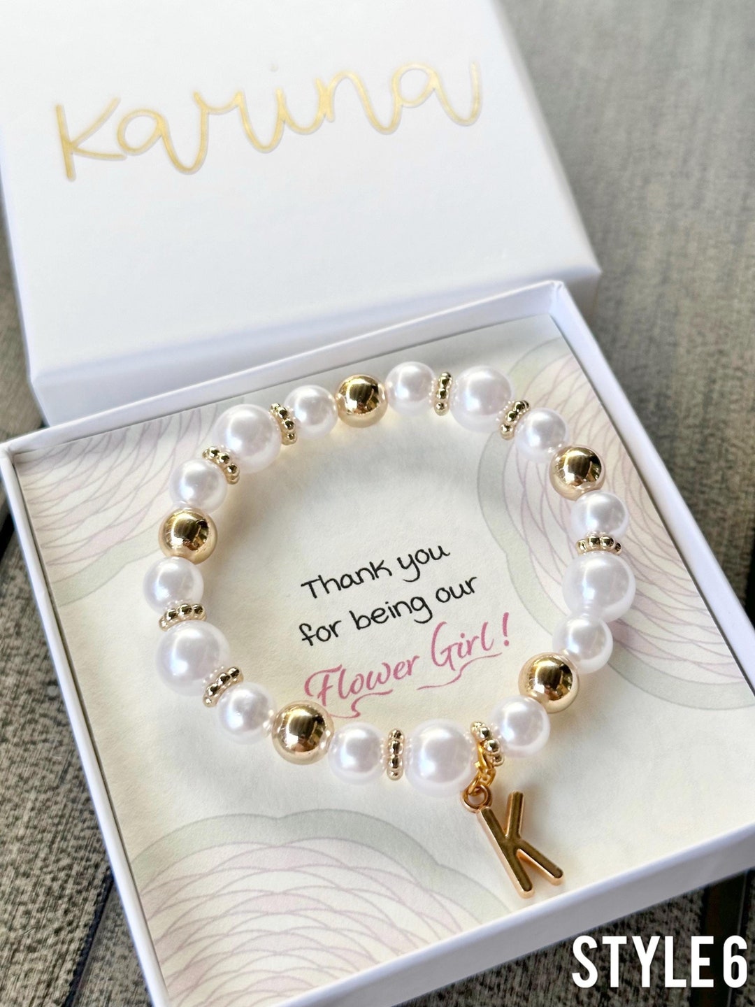 Braccialetto Personalizzato Per Damigella - Regalo Proposta Con Iniziale E Scritta 039 Will You Be My 1145341