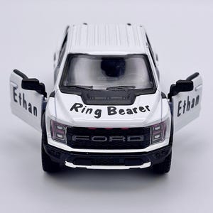 Personalized, Ring Bearer Truck, Ring Bearer Proposal Box, Ring Security, Custom, Page Boy, Flower Boy, Grooms Gift, Wedding Boy Memento