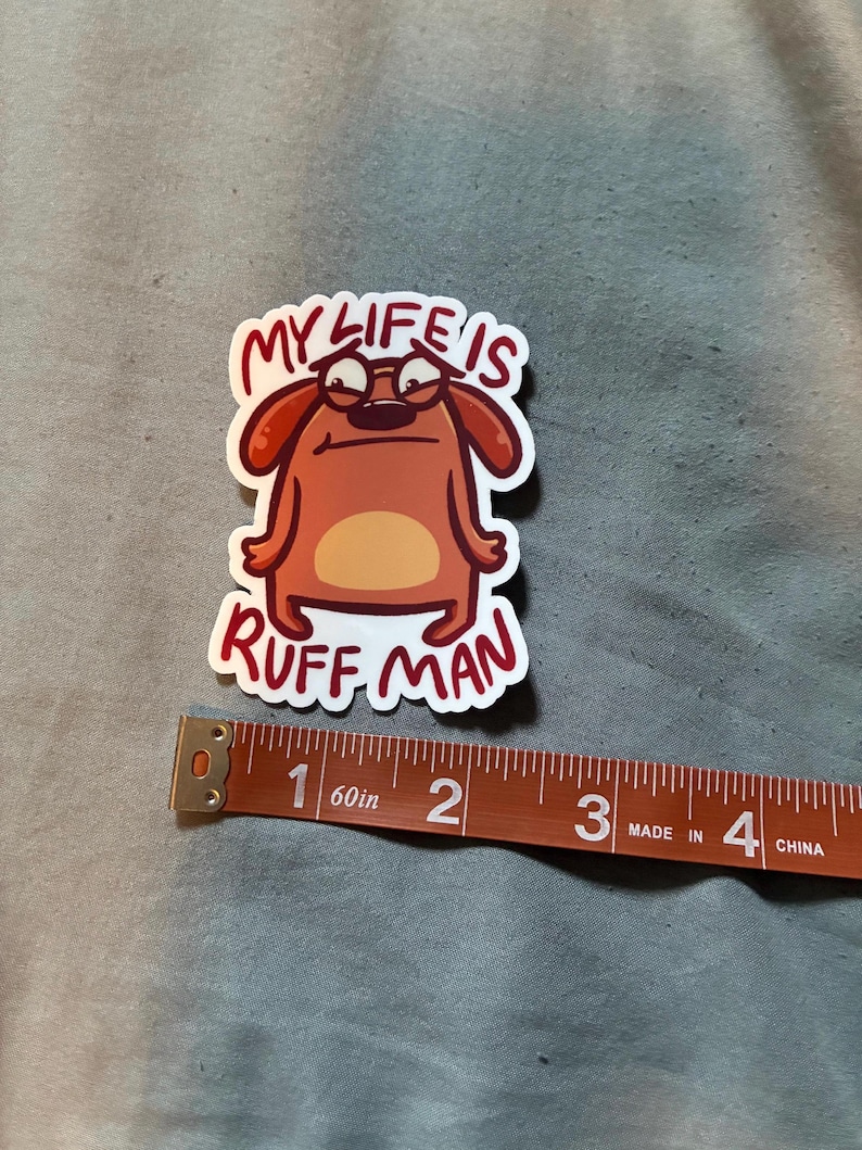 PBS Kids Inspired Ruff Man Dog 3 X 2 Inch Sticker - Etsy