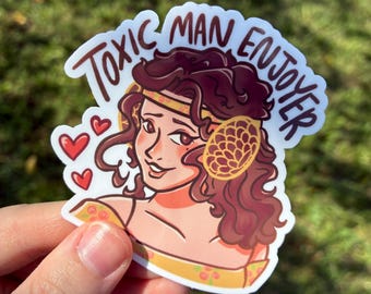 Toxic Man Enjoyer Queen 3 x 3 inch sticker