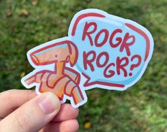 Silly Robot 3 x 3 inch sticker