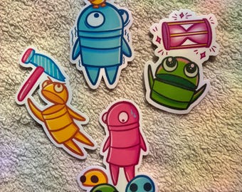 REPO gaming inspired 2 x 2 Inch 4 count Sticker Pack