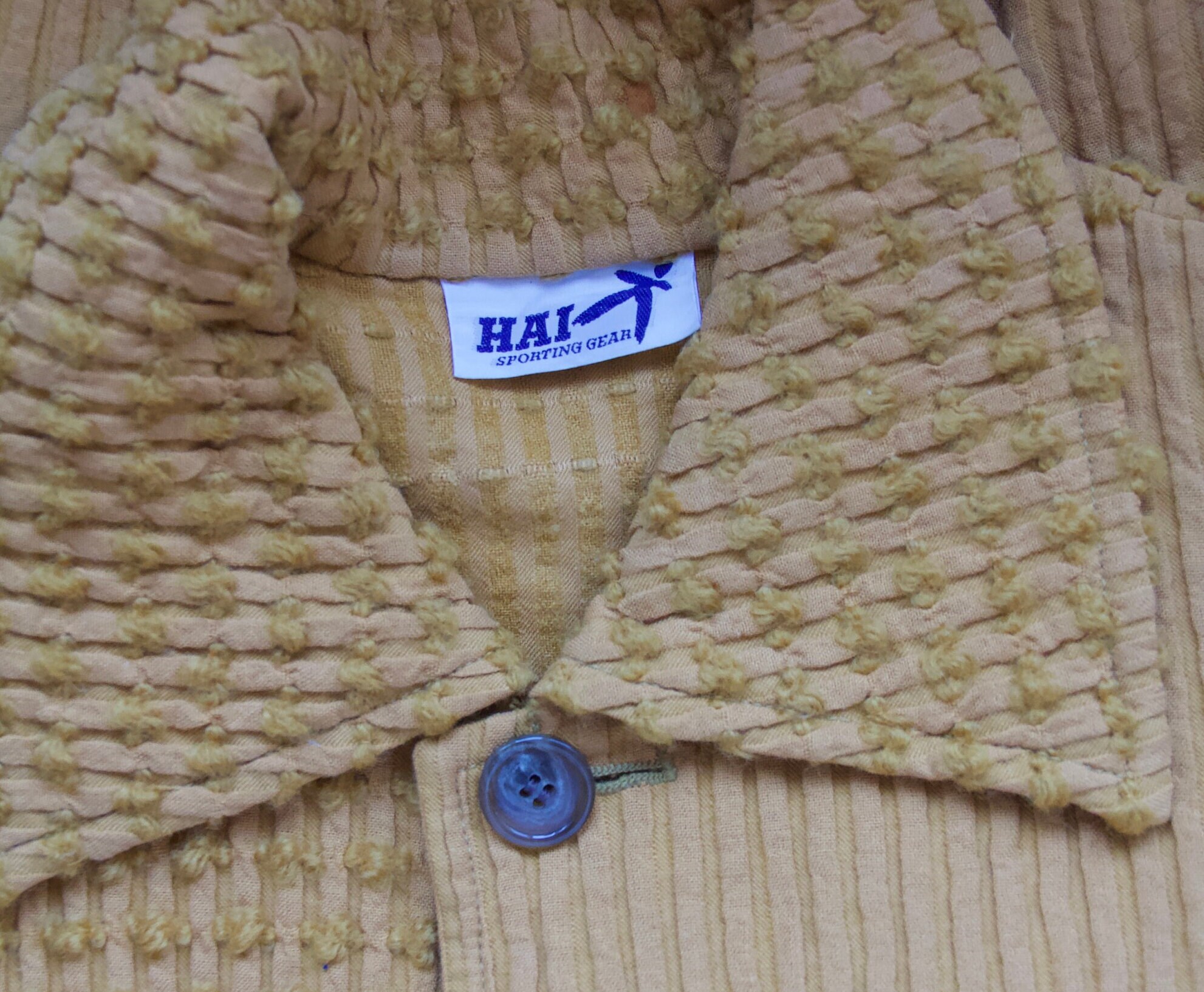 Hai Sporting Gear - Issey Miyake 70s Mustard Textured Cotton