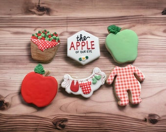 The Apple of Our Eye Baby Shower Cookies