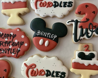 Disney oh twodles 2nd birthday cookies