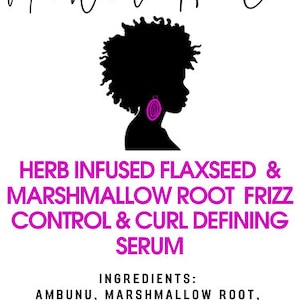 Made with Love Flaxseed, Ambunu, Marshmallow Root & Slippery Elm Frizz Control and Curl Defining Daily Leave in Conditioner