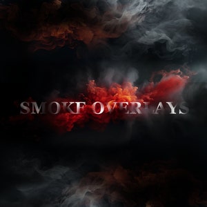 May include: Abstract background with red and white smoke overlays. The text "SMOKE OVERLAYS" is in the center of the image.