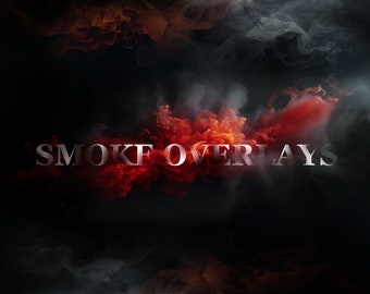 150 4k Smoke Overlays Mega Bundle - Améliorez vos modifications - Photoshop Overlays - PNG - Digital - 4K