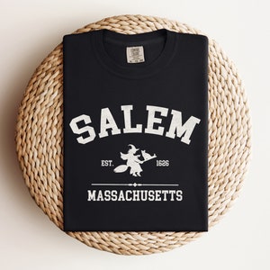 Halloween Comfort Colors Shirt, Salem Shirt, Fall Shirt, Spooky T Shirt, Witch Shirt, Witchy Shirt, Witch Trials, Massachusetts, Goth Shirt