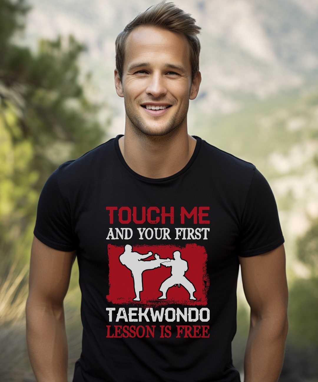 Taekwondo Tshirt for Men/women, Martial Arts Shirt, Taekwondo Instructor Gift, Black Belt Gift