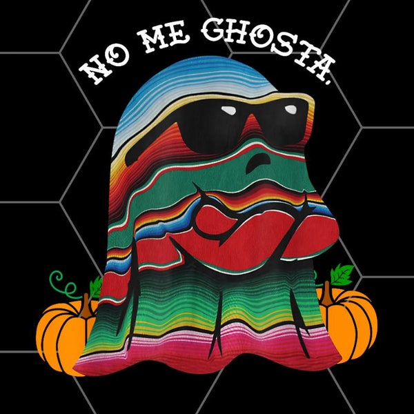 No Me Ghosta Divertido fantasma mexicano de Halloween png