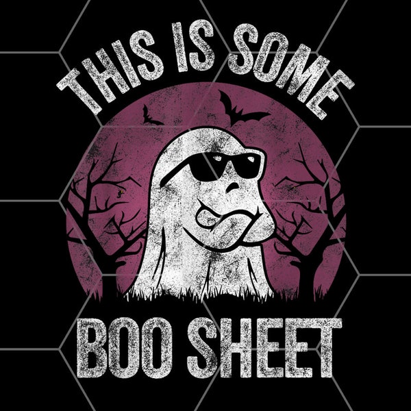 This Is Some Boo Sheet Ghost Halloween Costume Men Women png