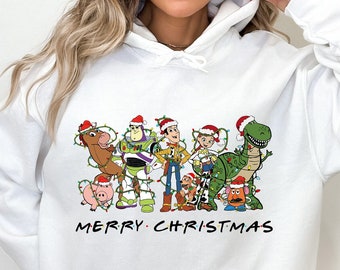 Toy Story Christmas Sweatshirt, Merry Christmas Disney Shirt, Christmas Cartoon Kids Sweater, Christmas Gifts, Womens Christmas Shirt