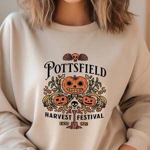 Pottsfield Harvest Festival Shirt Gift For Autumn, Autumn Harvest Tshirt, Vegetables Fall Shirt, Skeleton Festival Apparels, Goth Clothing