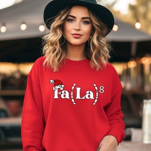 Math Fa La La Christmas Teacher Sweatshirt