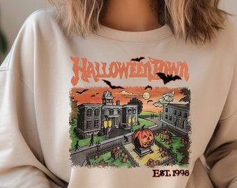 Vintage Halloween Town Sweatshirt: Halloweentown University Crewneck