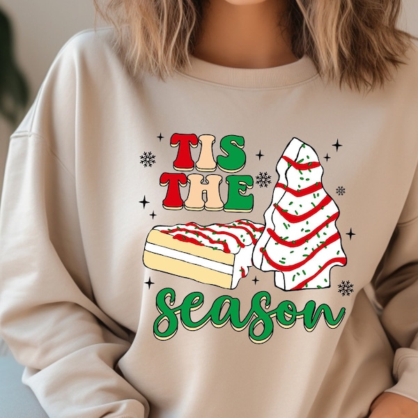 Tis The Season Tree Cake Sweatshirt, Little Debbie Cake Sweater, Christmas Tree Cake Shirt, Christmas Tree Sweater, Christmas Tree Hoodie