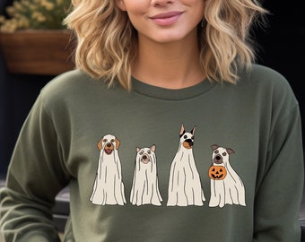 Ghost Dog Halloween T-Shirt, Spooky Season, Dog Lovers Shirt
