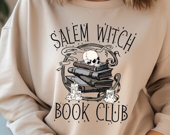 Salem Witch Book Club T-shirt: Spooky Halloween Tee