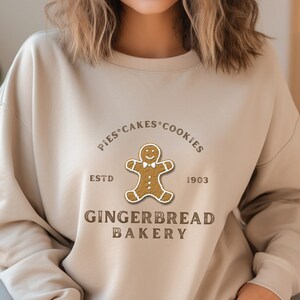 Gingerbread Bakery Sweatshirt,Gingerbread Man Shirt,FChristmas Crewneck Sweater, Christmas Sweatshirt,Mrs Claus Gingerbread Bakery Hoodie,